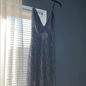 V-neck bridesmaid/ prom dress